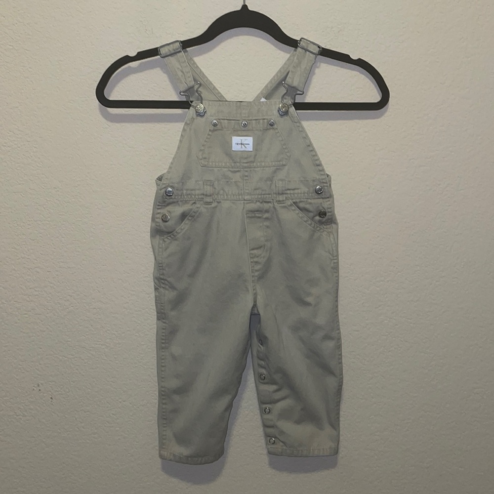 Calvin Klein khaki overalls